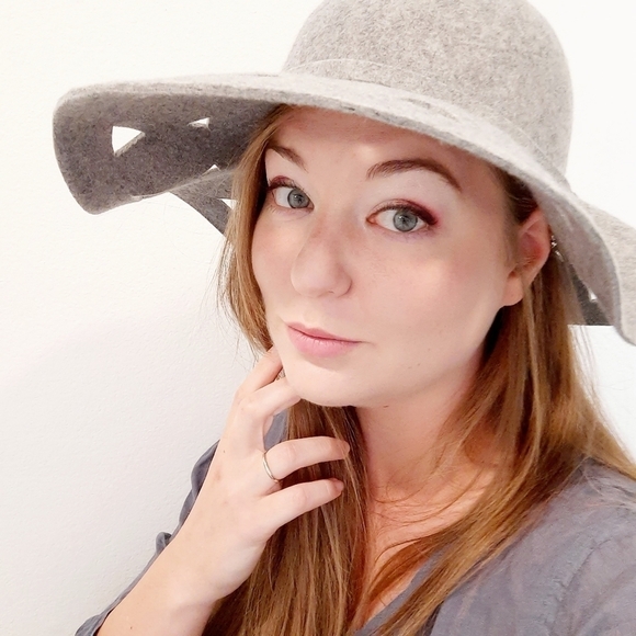 Anthropologie Renee’s NYC Wool Boho Cut Out Floppy Hat - Picture 1 of 6